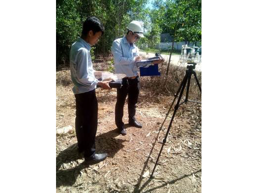 Lấy mẫu phục vụ lập báo cáo ĐTM dự án CCN Đúc Gang huyện Vĩnh Cửu, tỉnh Đồng Nai